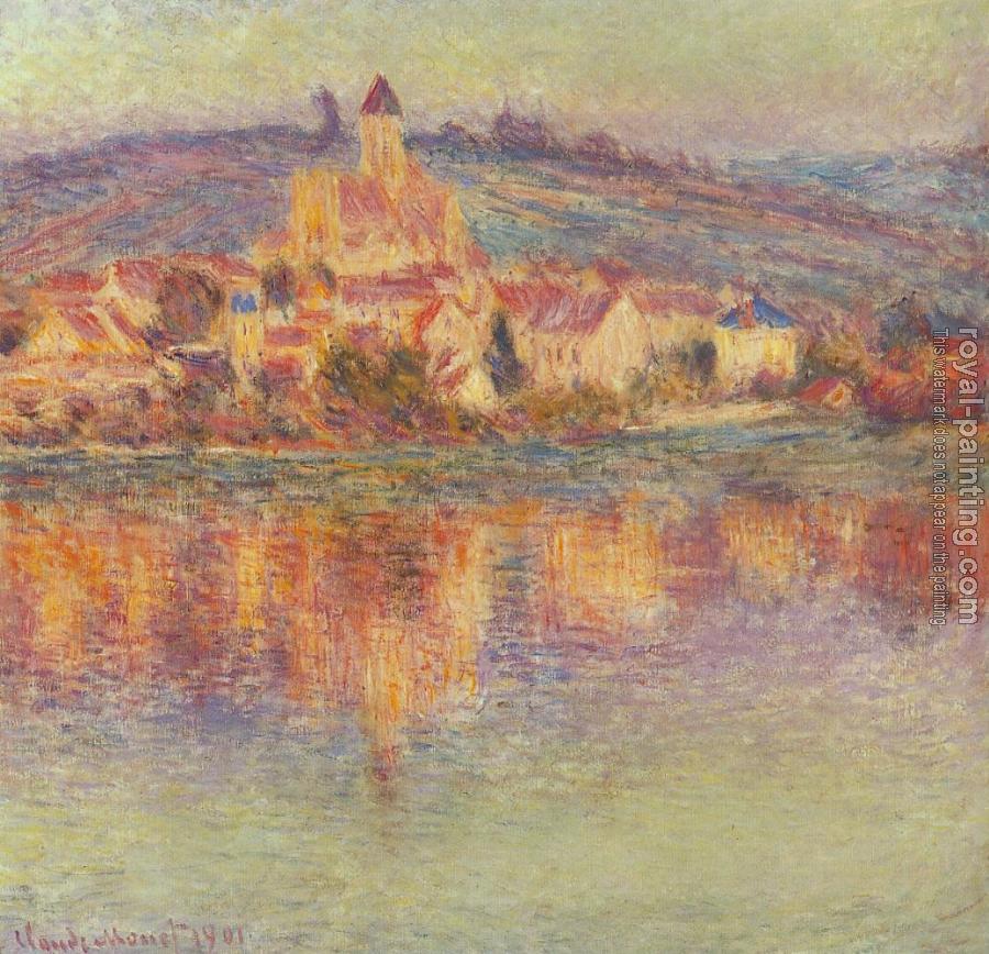 Claude Oscar Monet : Vetheuil at Sunset